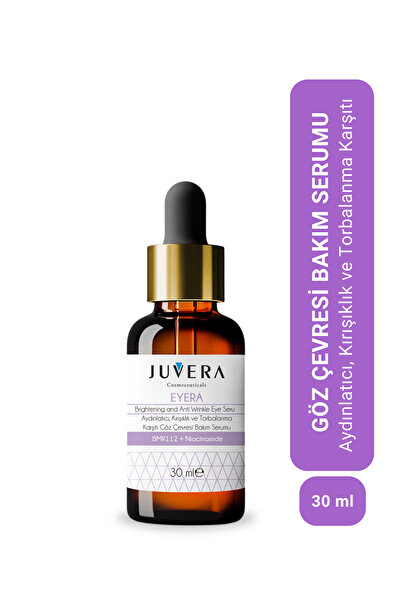 JUVERA Cosmeceuticals Aydınlatıcı Morluk Torbalanma Ve Kırışıklık Karşıtı Göz Çevresi Serumu 30ml