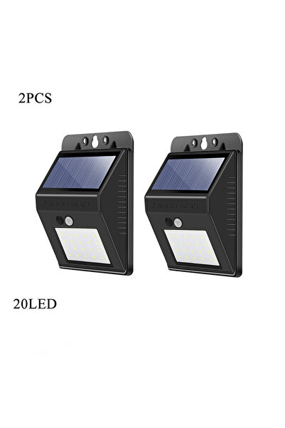 Choice Y008-C-2 Hot Sale 20~30 LED Solar Light Wireless Sensor Waterproof Solar Wall Lamp Outdoor Motion Ga