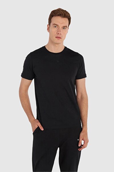 hummel Ανδρικό μπλουζάκι Elemental Chevron Cotton Tee Μαύρο