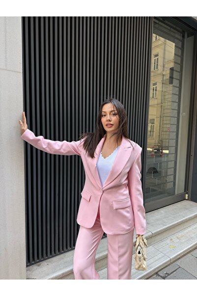 Vuntal BUTİK Blazer Takım Elbise Tek Düğme Ceket Pantolon