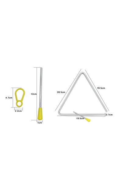 Choice 8-inch Orff 6/7/8-inch Triangle Musical Triangle For Children Music Enlightenment Percussion Instrum