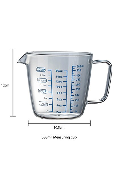 Choice L High Borosilicate Measuring Glass Cup Liquid Scale Measurement With Scale Microwave Oven Availabl.
