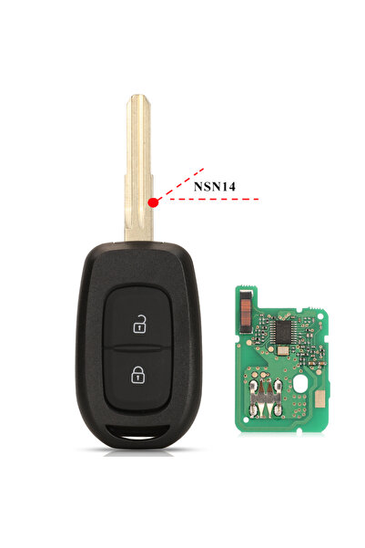 jingyuqin مفتاح سيارة عن بعد NSN14 بتردد 433 ميجاهرتز PCF7961M 4A لسيارة رينو سانديرو داسيا لوجان لودجي دوكر داستر تراف
