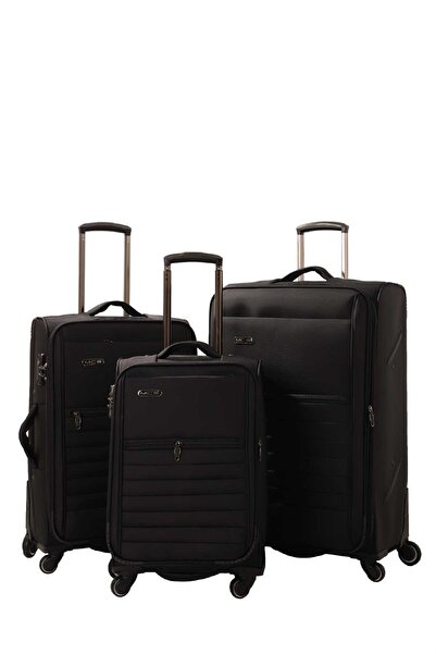 MÇS Üçlü Lüx Kumaş Valiz Seti V102