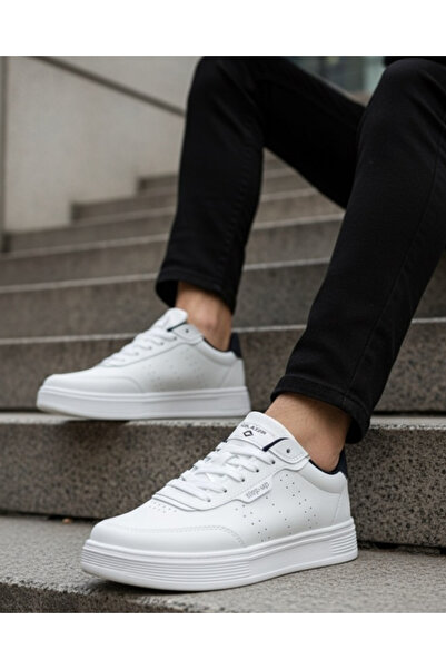 homiro Women's Orthopedic Faylon Non-Yellowing Sole Sports Shoes - White Navy