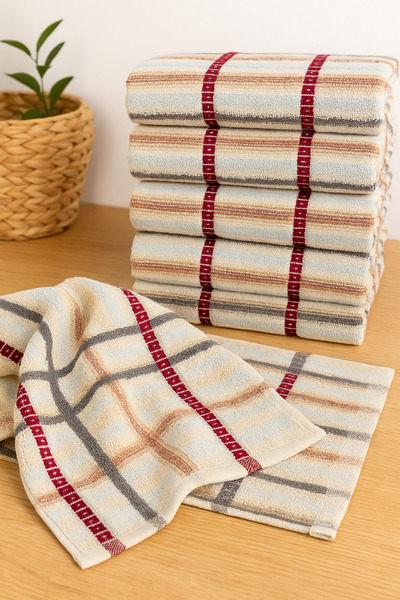 Mokita Home Набір рушників для рук і обличчя, 6 штук, 40x80 см, 100% бавовна