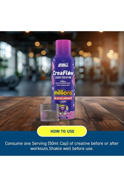 applied nutrition Creaflow Liquid Creatine, Black Currant, 500 ML, Support Muscle Growth