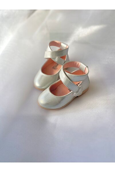 PATİK BEBE PANTOF DE FETĂ PLINĂ CU VECLE