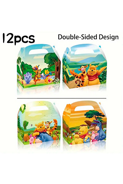 Choice صندوق تيجر 9.5x9.5x16 سم، 12 قطعة، 12 قطعة/24 قطعة، أكياس هدايا حفلات ...