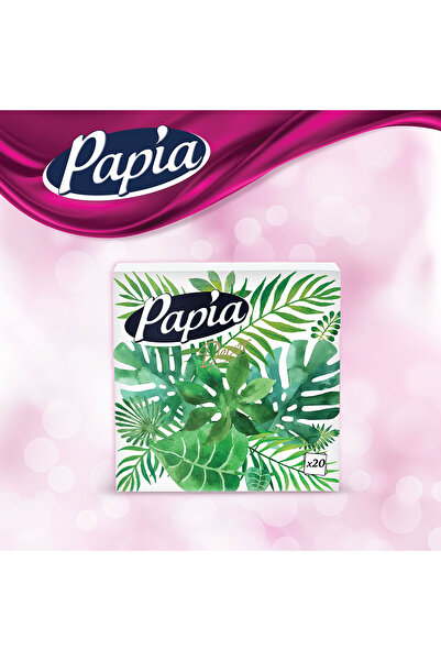 Papia Dekor 20'li Peçete (6 PAKET X 20 YAPRAK)