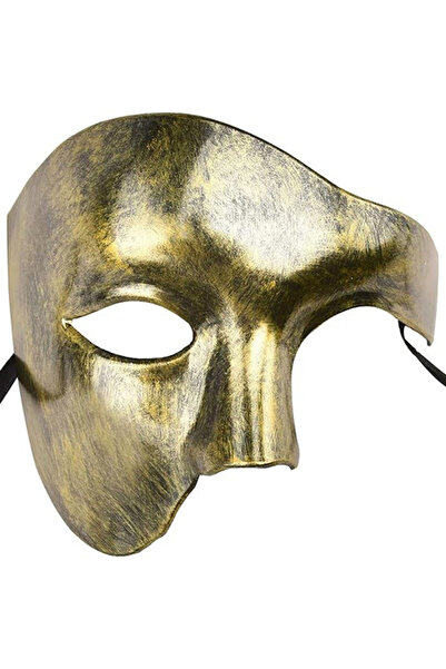 Choice Gold 1PC Men's Makeup Ball Mask Opera Phantom Half Mask Suitable for Festival Clothing and Accessori
