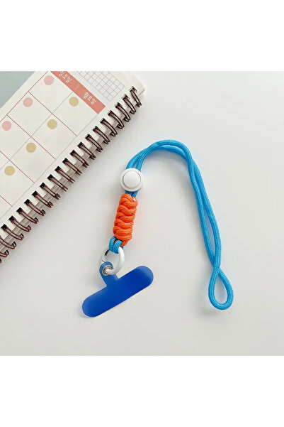 WSSHE حبل تعليق مضفر عالمي للهاتف المحمول مصنوع من البوليستر/النايلون باللون ...