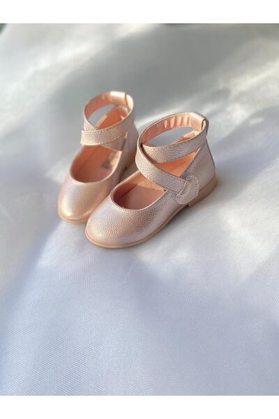 PATİK BEBE PANTOF DE FETĂ PLINĂ CU VECLE