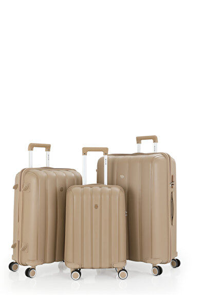 MÇS Mçs Üçlü Polipropilen Valiz Seti V305