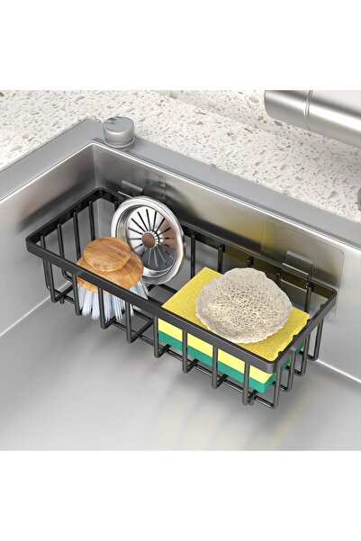 Choice black Wall-mounted Kitchen Storage rack Sponge Holder, Shelf and Storage Rack for Dishcloths and Dis