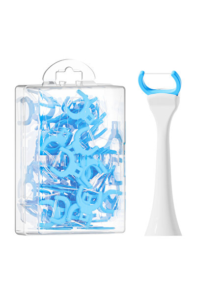 Choice White-50 Floss Picks Replacement Flosser Brush Heads Compatible with Philips Sonicare Electric Tooth