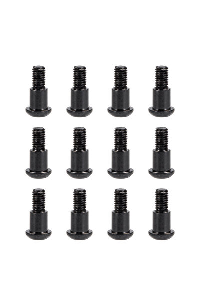 Choice Black 12PCS M3x4x10mm Incision Kingpin Shoulder Screws for Axial SCX10 AR44 AR45 Capra Vanquish H10