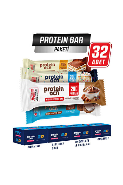 Proteinocean Protein Bar Paketi - 50g x 32 Adet