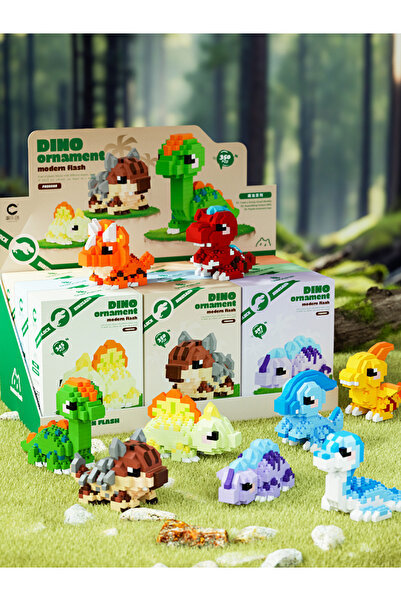 Choice رقم 4-12 مع العلبة، نموذج ديناصور ملون من هويكيباو، بناء مصغر، ترايسير...