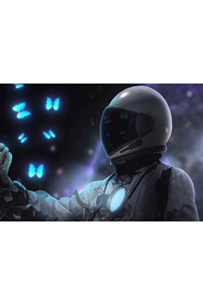 Zumzeria Tablou Canvas Butterfly And Astronaut, 80x50cm, tablou629,