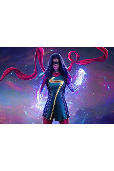 Zumzeria Πίνακας σε καμβά Ms Marvel 2022, 80x50εκ., tableau1118,