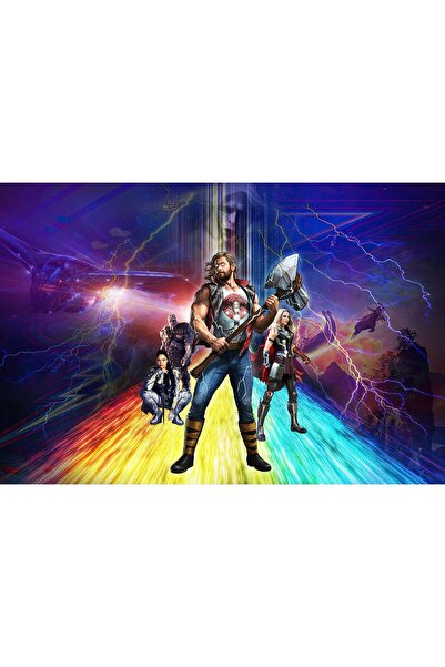 Zumzeria Tablou Canvas Thor Love And Thunder Fan Made, 80x50cm, tablou1141, Zumzeria ®