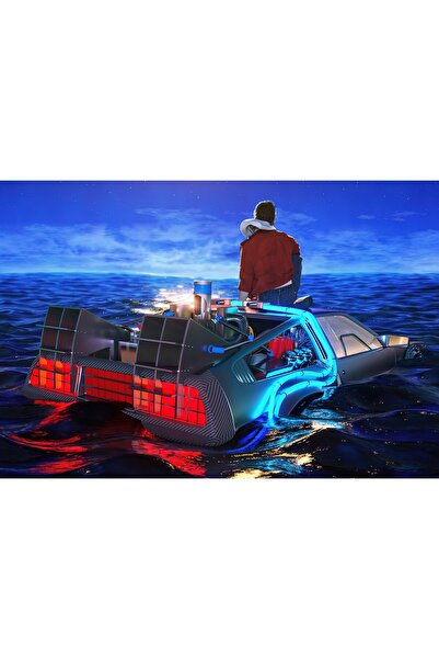 Zumzeria Tablou Canvas Delorean And Chill, 80x50cm, tablou607, ®