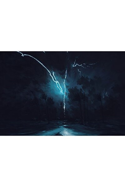 Zumzeria Πίνακας σε καμβά Καταστροφική Καταιγίδα, 80x50εκ., tableou1616,