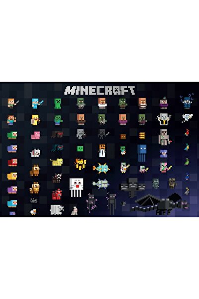 Zumzeria Πίνακας σε καμβά Minecraft, 80x50εκ., tableau451,