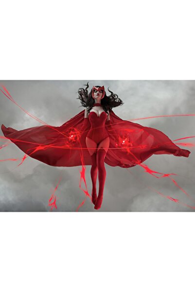 Zumzeria Pictură pe pânză Vrăjitoarea Stacojie Marvel Comic Cosplay, 80x50cm,...