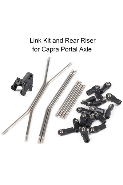 Choice Links and Rear Riser High Clearance Carbon Fiber LCG Chassis Kit and Suspension Link Set Capra Porta