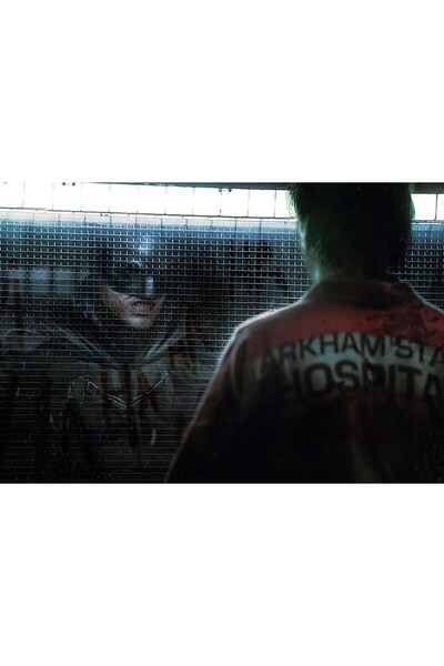 Zumzeria Tablou pânză Batman îl întâlnește pe domnul Joker, 80x50cm, tablou839,