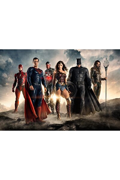 Zumzeria Εκτύπωση σε καμβά DC Justice League, 80x50εκ.