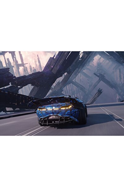 Zumzeria Tablou Canvas Super Cyber Tron Car, 80x50cm, tablou1402, ®