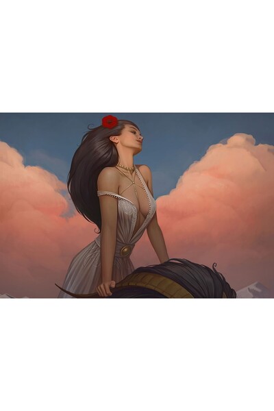 Zumzeria Tablou Canvas The Flower Of Oblivion, 80x50cm, tablou1281,