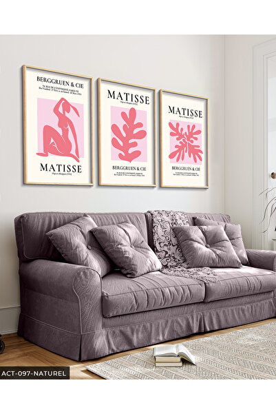 Evinemoda Matisse Berggruen & Cie 3-dijelna slika u drvenom okviru