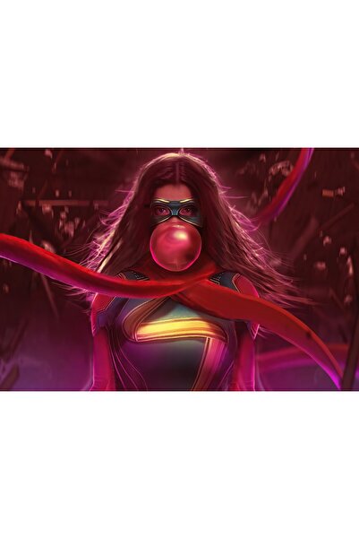 Zumzeria Tablou Canvas Ms Marvel Illustration, 80x50cm, tablou1024, ®