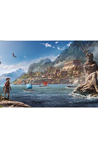 Zumzeria Tablou Canvas Assassin's Creed Odyssey Decor, 80x50cm,