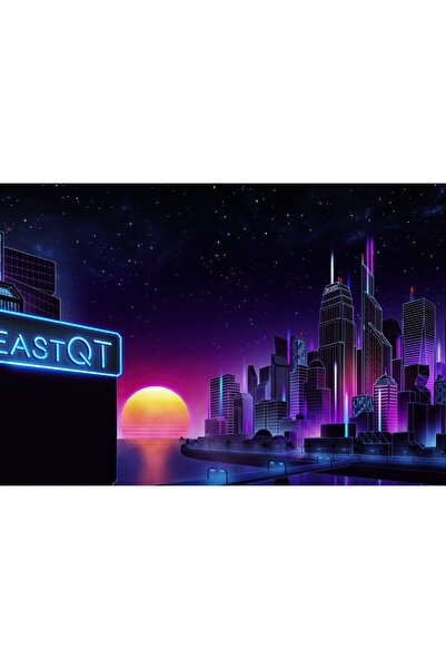 OEM Poster Retrowave City Evening Sunset, 61x90cm, poster1503, Zumzeria ®