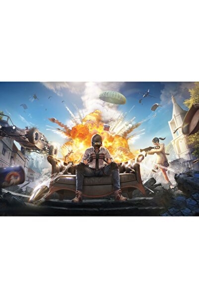 Zumzeria Pictură pe pânză Pubg 2022, 80x50cm, tableou1014,