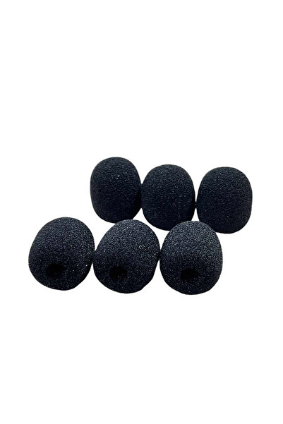 Choice غطاء إسفنجي أسود مكون من 6 قطع لميكروفون لافالير لاسلكي K1 وK9، إسفنج ...