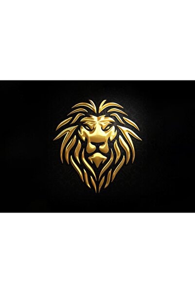 Zumzeria Tablou Canvas Gold Lion, 80x50cm, tablou1220, ®