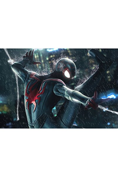 Zumzeria Pictură pe pânză Spiderman Miles Morales Blitzfinn, 80x50cm, tableou...