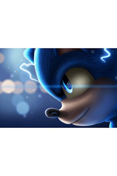 Zumzeria Tablou Canvas Sonic The Hedgehog Artwork 2020, 80x50cm, tablou489, Z...