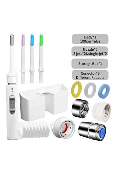 Choice 4 Nozzles Type Faucet Dental Scaler Home Portable Dental Scaler No Pow...