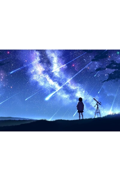 Zumzeria Tablou Canvas Anime Girl Meteor Streak, 80x50cm, tablou1256, ®