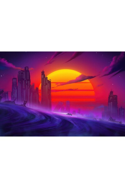 Zumzeria Tablou Canvas Lonely And Lovely Ride, 80x50cm, tablou1139, Zumzeria ®