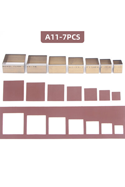 Choice مجموعة أدوات تقطيع وتثقيب الجلود A11-7PCS، 7 قطع، قوالب تقطيع وتثقيب م...