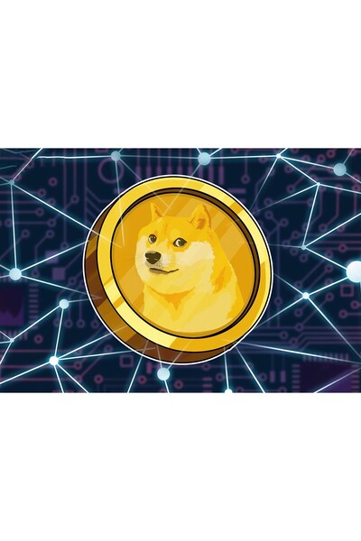Zumzeria Πίνακας σε καμβά Dogecoin, 80x50εκ.,