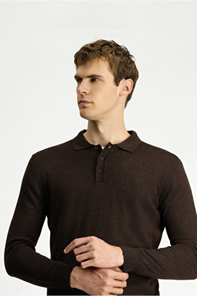Kiğılı Polo Neck Regular Fit Wool Knitwear Sweater
